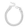 Absolute Double Rope Layering Bracelet, Silver