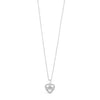 Absolute Claddagh Heart Pendant Necklace, Silver