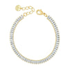 Absolute CZ Baguette Bracelet, Gold