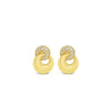 Absolute CZ Intertwined Clip-On Earrings, Gold