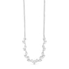 Absolute CZ Leaf Necklace, Silver