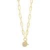 Absolute CZ Pendant Necklace, Gold