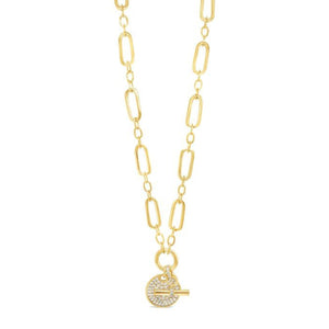 Absolute CZ Pendant Necklace, Gold
