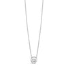 Absolute CZ Solitaire Necklace, Silver