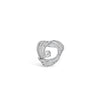 Absolute CZ Swoop Brooch, Silver