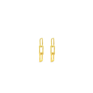 Absolute Chunky Link Earrings, Gold