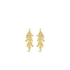 Absolute Leaf Drop Earrings, Gold