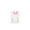 Absolute Set of 3 Stars & Moon Earrings, Gold