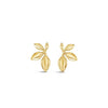 Absolute Leaf Statement Earrings, Gold