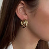 Absolute Triple Hoop Earrings, Gold