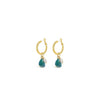 Absolute Turquoise & Pearl Earrings, Gold