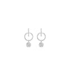 Absolute T-Bar CZ Earrings, Silver