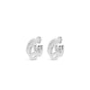 Absolute Triple Hoop Earrings, Silver