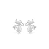 Absolute Flower Statement Earrings, Silver