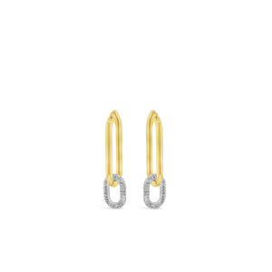 Absolute Interlocking Chunky Hoop Earrings, Gold
