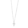 Absolute Kids CZ Cross Pendant Necklace, Silver