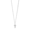 Absolute Kids CZ Cross Pendant Necklace, Silver