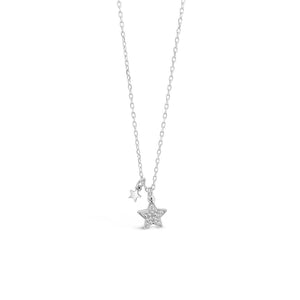 Absolute Kids CZ Star Pendant Necklace, Silver