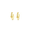 Absolute Knotted Hoop Earrings, Gold