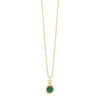 Absolute Malachite Sphere Detail Long Necklace, Gold