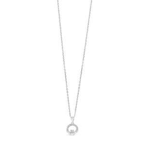 Absolute Mini Claddagh Pendant Necklace, Silver