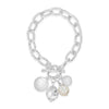 Absolute Multi Charm T-Bar Bracelet, Silver