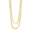 Absolute Double Rope Chain Necklace, Gold