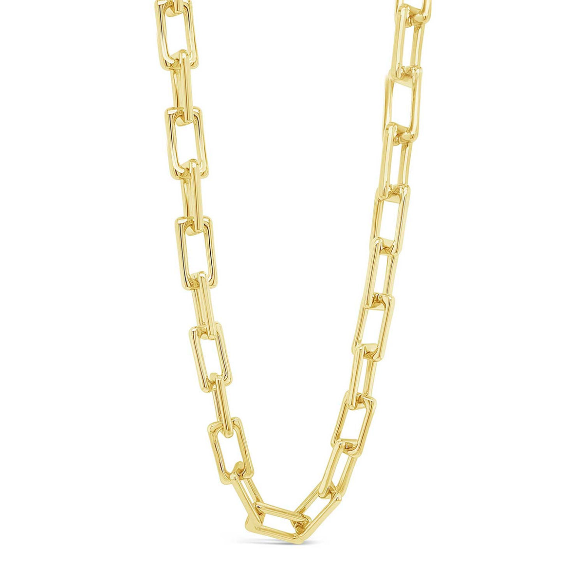 Absolute Chunky Chain Link Necklace, Gold
