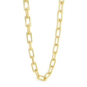 Absolute Chunky Chain Link Necklace, Gold