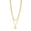 Absolute Double Layer Ball Pendant Necklace, Gold