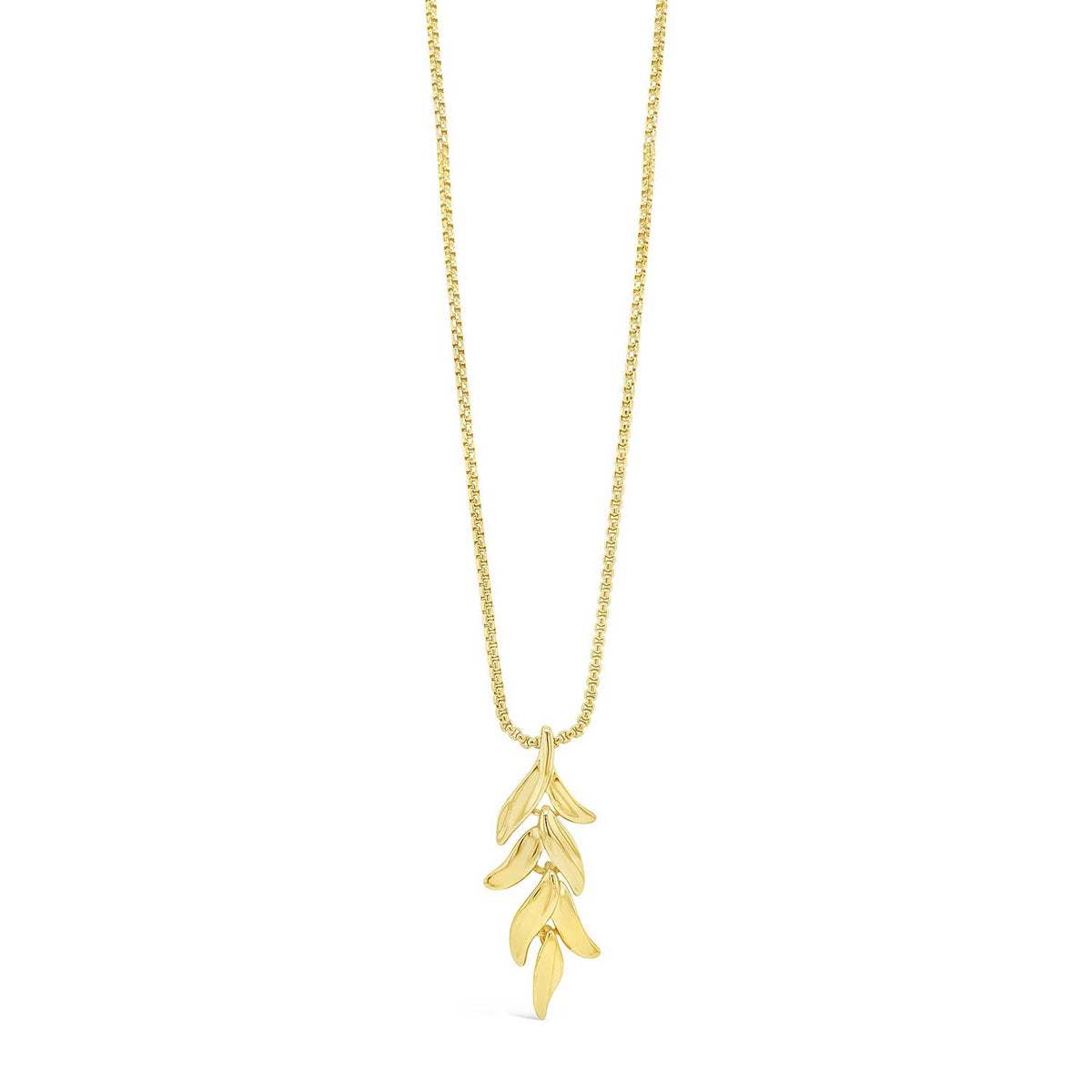 Absolute Leaf Pendant Necklace, Gold
