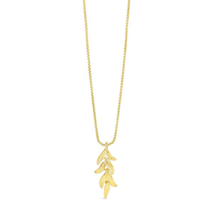 Absolute Leaf Pendant Necklace, Gold