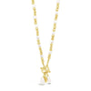Absolute Pearl T-Bar Necklace, Gold