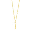Absolute Teardrop Chain Link Necklace, Gold