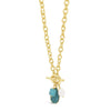 Absolute Turquoise & Pearl Necklace, Gold