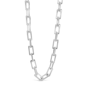 Absolute Chunky Chain Link Necklace, Silver