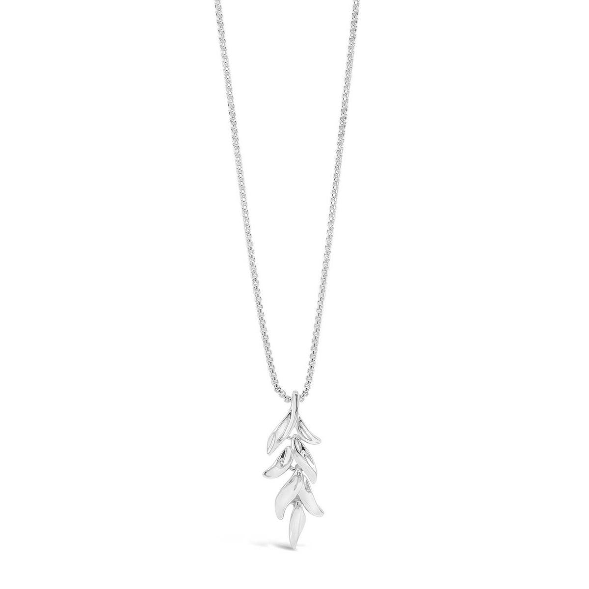 Absolute Leaf Pendant Necklace, Silver