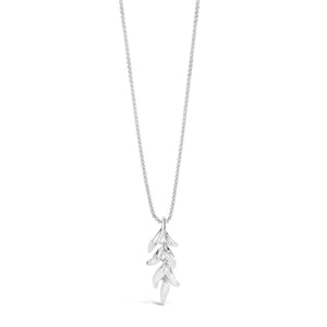 Absolute Leaf Pendant Necklace, Silver