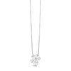 Absolute Statement Flower Pendant Necklace, Silver