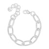 Absolute Oval Link Chain Bracelet, Silver