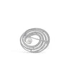 Absolute Pearl Swirl Brooch, Silver