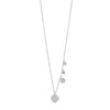 Absolute Petal Pendant Charm Necklace, Silver