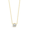 Absolute Gold Diamante Round Pendant Necklace, Gold