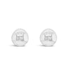 Absolute Sphere Stud Earrings, Silver