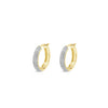 Absolute Sparkly Chunky Medium Hoop Earrings, Gold
