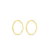 Absolute Twist 35mm Large Hoop Earrings, Gold