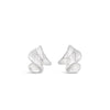Absolute Twist Statement Earrings, Silver