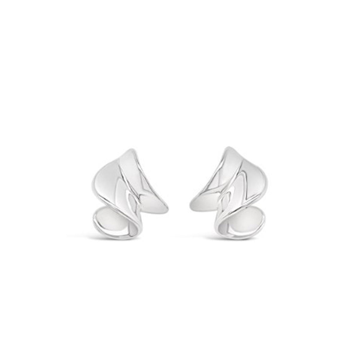 Absolute Twist Statement Earrings, Silver