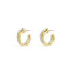 Absolute Two-Tone Triple Hoop Earrings, Gold
