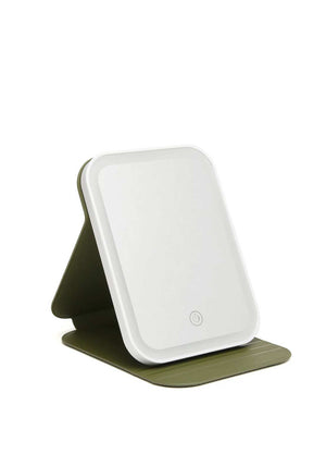 Alice Wheeler London Kensington LED Mirror, Olive Green
